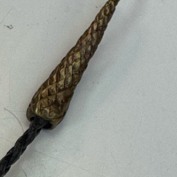 Roberto Cavalli RARE Serpent Snake Braided leather wrap tie bracelet vintage 🐍 - Picture 8 of 8